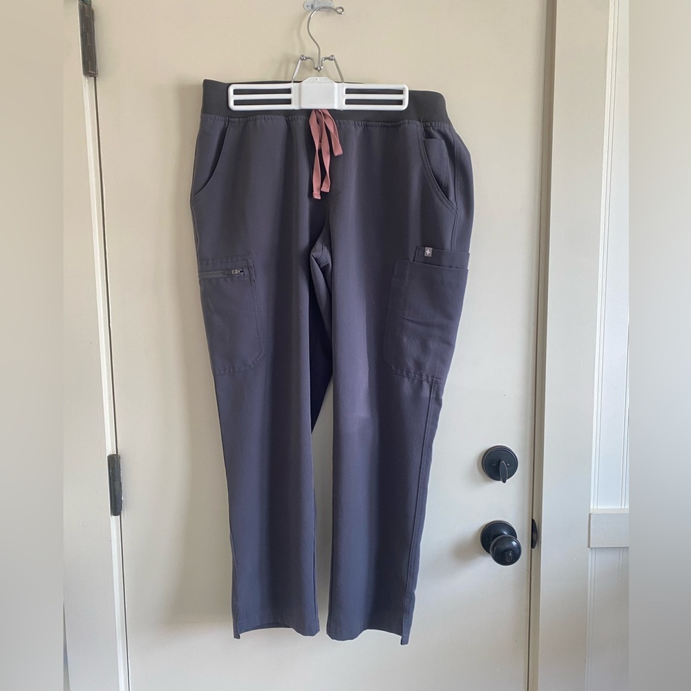 Figs Sz LP Charcoal High Waisted Yola Skinny Scrub Pants